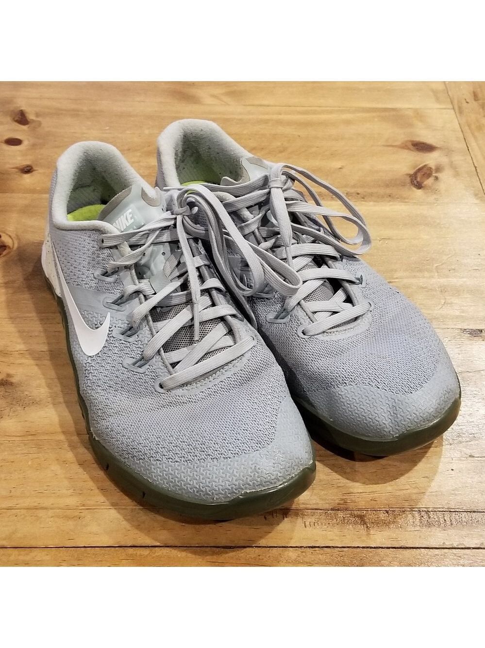 Womens Nike Metcon 4 Running Training Sneakers Shoes Size 9 Gray Mesh 924593-006